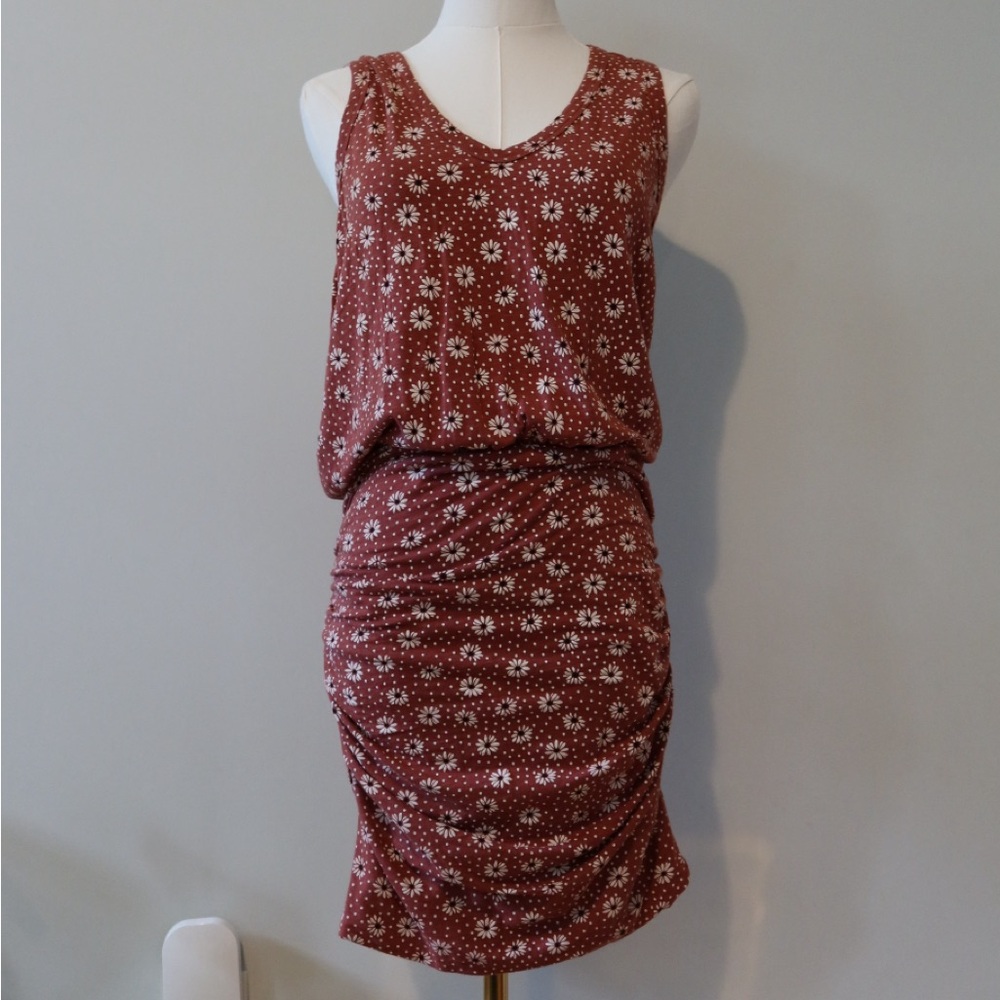 Splendid Cotton Floral Sleeveless Dress